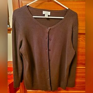 Size Large Brown Loft Cardigan